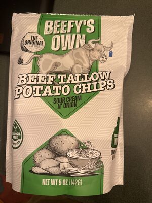 Beef Tallow Potato Chips Sour Cream N’onion