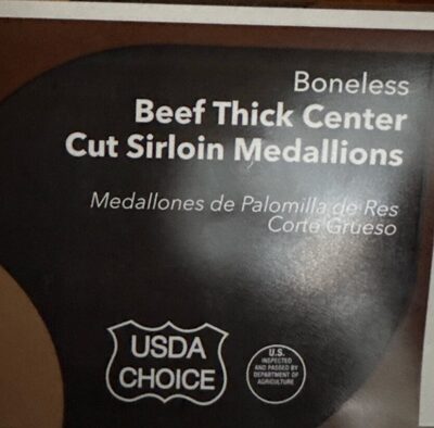 Beef Thick Center Cut Sirloin Medallions