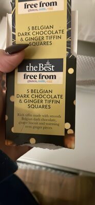 Belgian Dark Chocolate & Ginger Tiffin Squares