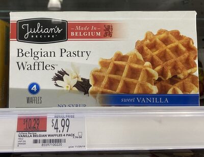 Belgian pastry waffles