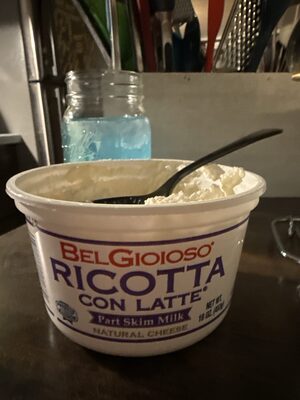 Belgioioso, ricotta con latte, part skim milk, cheese