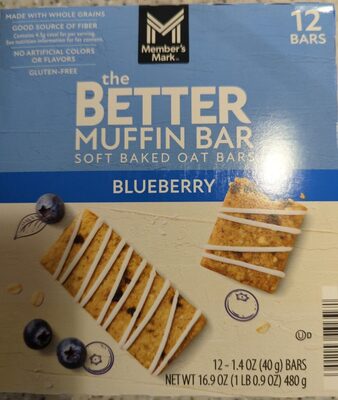 Better Muffin Bar, Soft Baked Oat Bars
