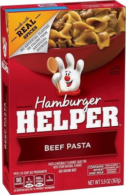 Betty crocker beef pasta box