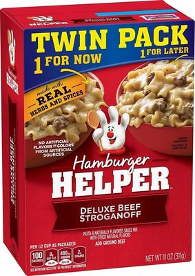 Betty crocker dry meals deluxe beef stroganoff twin