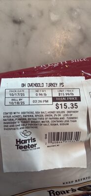 BH OVENGOLD TURKEY PS