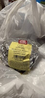 BIG BUCKIN' BRISKET SANDWICH XXL CHOPPED BEEF