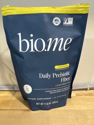 Bio.me daily probiotic fiber, lemonade flavor