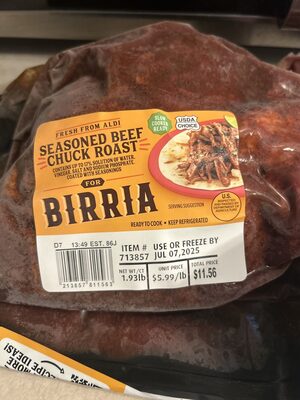 Birria Seasoned Beef Chuck Roast