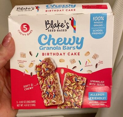 Birthday Cake Chewy Granola Bar