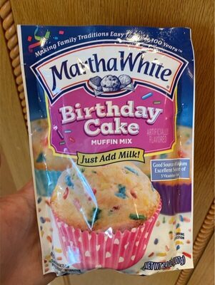 Birthday cake muffin mix