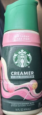 Birthday Cake Pop Creamer