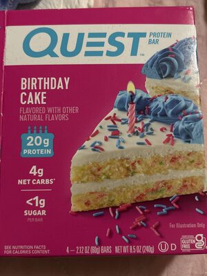 Birthday cake protein bar, birthday cake