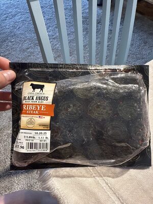 Black Angus Beef Ribeye Steak