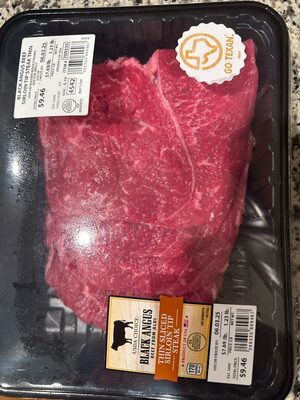 Black Angus Beef Sirloin Tip Steak Thin