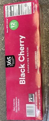 Black Cherry Flavored Sparkling Water, Black Cherry