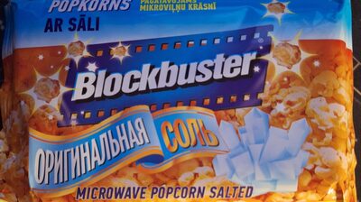 Blocbuster microwave popcorn salted