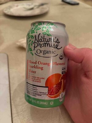 Blood Orange Flavored Sparkling Water