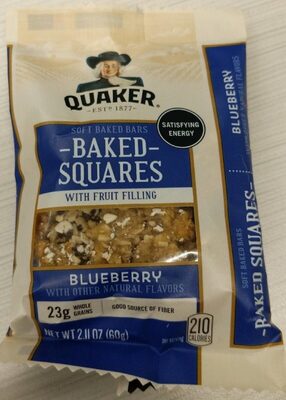 Blueberry breakfast squares soft baked bars, blueberry