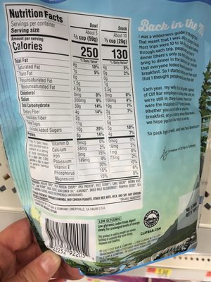 Blueberry crisp energy granola, blueberry crisp