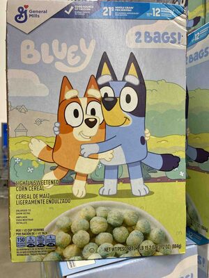 Bluey Lightly Sweetened Corn Cereal