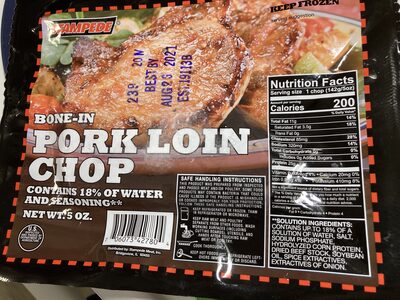 Bone-in pork loin chop