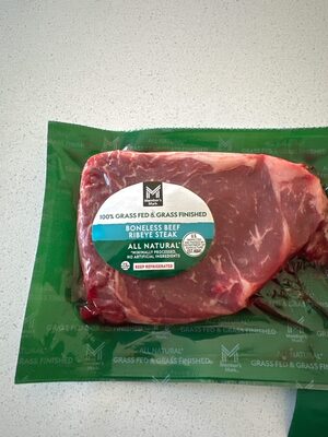 Boneless Beef Ribeye Steak (100% grass Fed & Grass Finished)