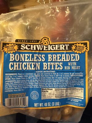 Boneless Breaded Chicken Bites