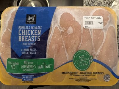 Boneless Skinless Chicken Breasts with Rib Meat