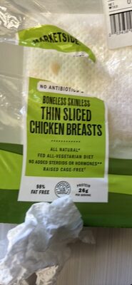 Boneless Skinless Thin Sliced Chicken Breasts