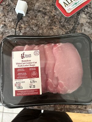 Boneless Thin Cut Center Cut Pork Loin Chops