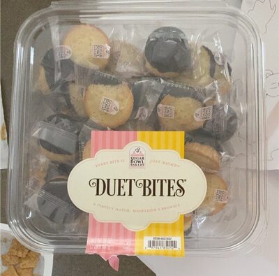 Bowl bakery madeleine & brownie duet bites