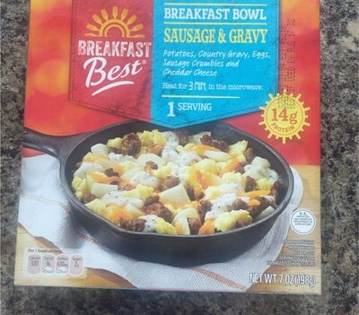 Breakfast bowl sausage & gravy