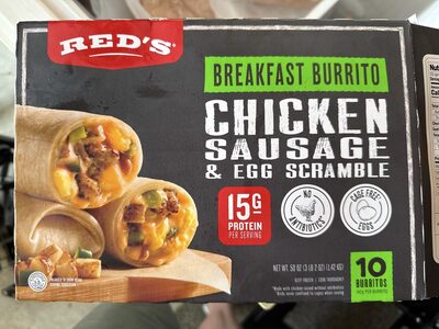 Breakfast Burrito Chicken Sausage & Egg Scramble