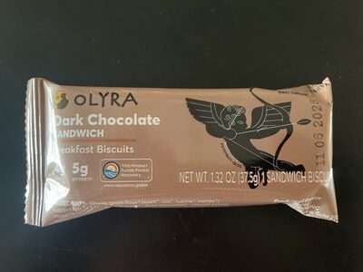 Breakfast sandwich biscuits dark chocolate