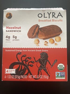 Breakfast sandwich biscuits hazelnut - cocoa