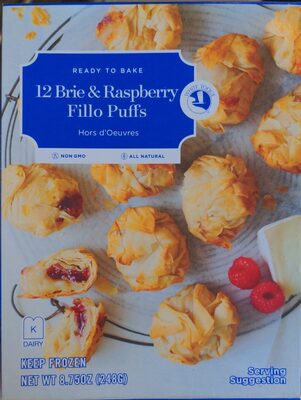 Brie & Raspberry Fillo Puffs