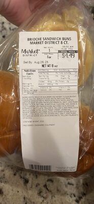 BRIOCHE SANDWICH BUNS