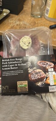 British Free Range Pork Saltimbocca with Caper & Sicilian Lemon Butter