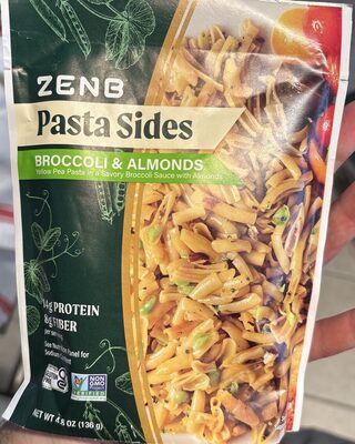 Broccoli And Almonds Yellow Pea Pasta