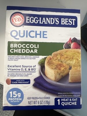 Broccoli Cheddar Quiche