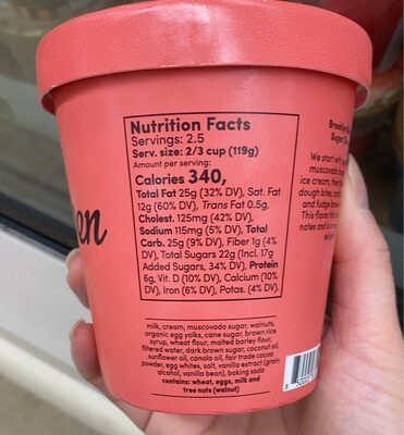 Brooklyn brown sugar chunk French ice cream