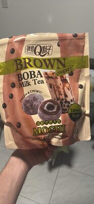Brown Boba Milk Tea Mochi