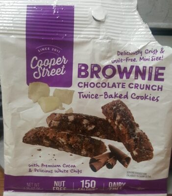 Brownie Chocolate Crunch Twice Baked Cookies