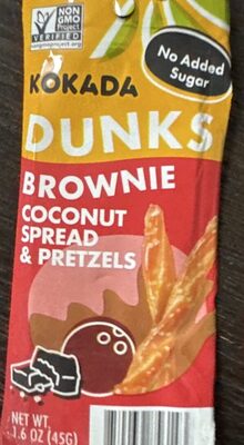 Brownie Coconut Spread Pretzels