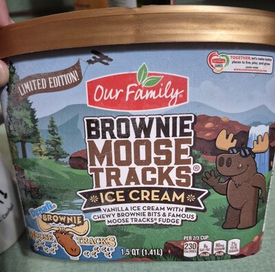 Brownie Moose Tracks Ice Cream