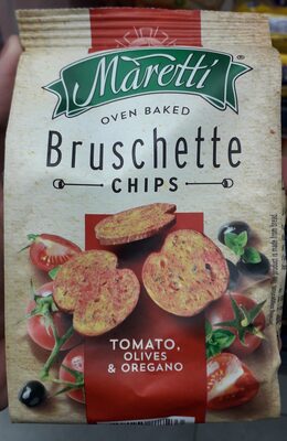 Bruschette Chips Tomato, Olives & Oregano
