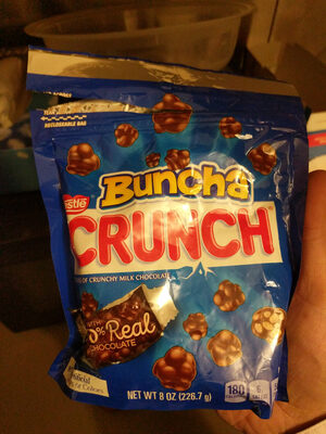 Bunches of crunchy milk chocolate