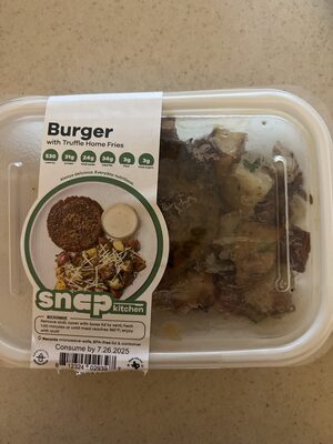 Burger With Truffle Fries