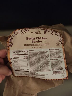 Butter Chicken Burrito