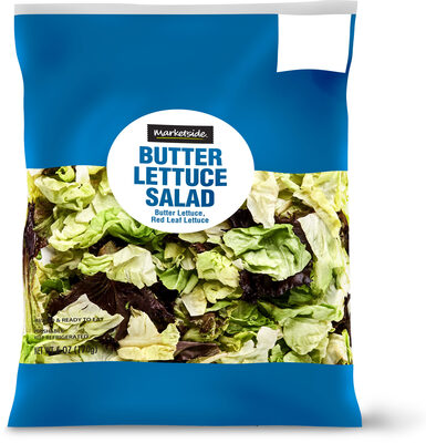 Butter lettuce and red leaf lettuce salad